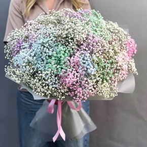 Букет "Леденец" из 25 радужных гипсофил  в Истре