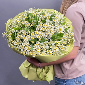 Букет из альстромерий и ромашек в Истре