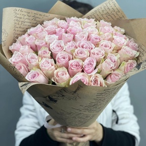 Букет из 51 пастельной розы (40 см) в Истре
