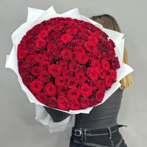 Букет 101 красная роза (60 см) в Истре