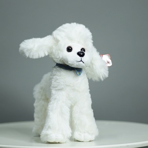 Плюшевый пудель белый (25 см) в Истре