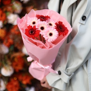 Букет "Ты + я" из гербер мини в Истре