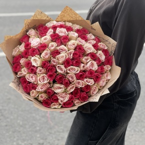 Букет "Амурный" из 101 розы (40 см) в Истре