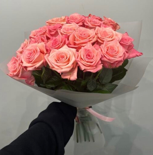Букет из 21 розовой розы (50 см) в Истре