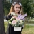 Композиция с георгинами на 1 сентября в белом ящике в Истре Композиция с георгинами на 1 сентября в белом ящике в Истре