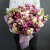 Букет "Сладкая жизнь" из кустовых пионовидных роз и эустом в Истре