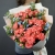 Букет "Фортуна" из коралловых роз и оксипеталума в Истре