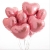 Сердце розовое фольгированный шар с гелием (45 см) в Истре