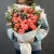 Букет "Фортуна" из коралловых роз и оксипеталума в Истре