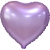 Сердце сиреневое фольгированный шар с гелием (45 см) в Истре