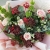 Букет "Вернисаж" из калины, хризантем Бигоуди, молюцеллы, паникума, роз и астранции в Истре