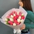 Букет из 25 кораллово-белых тюльпанов в Истре