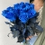 15 синих LUX роз Эквадор (70 см) в Истре