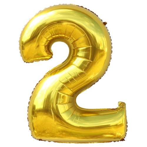 Шар гелиевый цифра 2 (40х102 см) в Истре