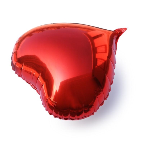 Сердце красное фольгированный шар с гелием (45 см) в Истре